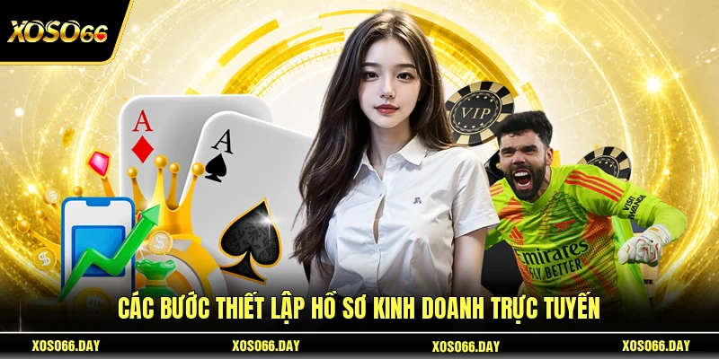 Các bước thiết lập hồ sơ kinh doanh trực tuyến