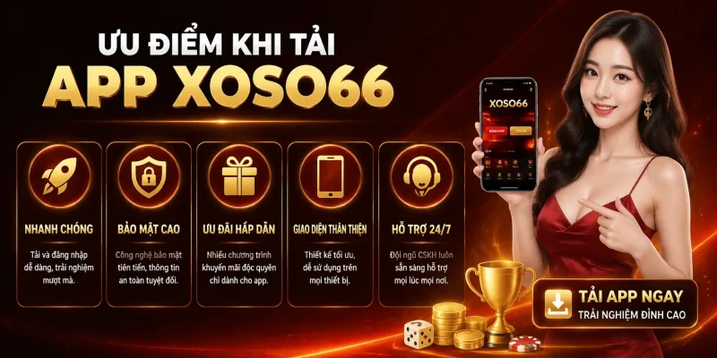 Những ưu điểm khi tải app Xoso66